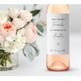 thumbnail image 5 of FRIENDS Pregnancy Announcement Wine Labels â SET of 4 â Only the Best FRIENDS Get Promoted to AUNTIE Labels, Aunties, Minimalist Pregnancy Reveal Wine Bottle Label Baby Reveal WATERPROOF A202-4F1, 5 of 7