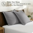 thumbnail image 5 of Bare Home Pillow Sham Set - Premium 1800 Collection - Double Brushed - Euro, Light Gray, 5 of 9