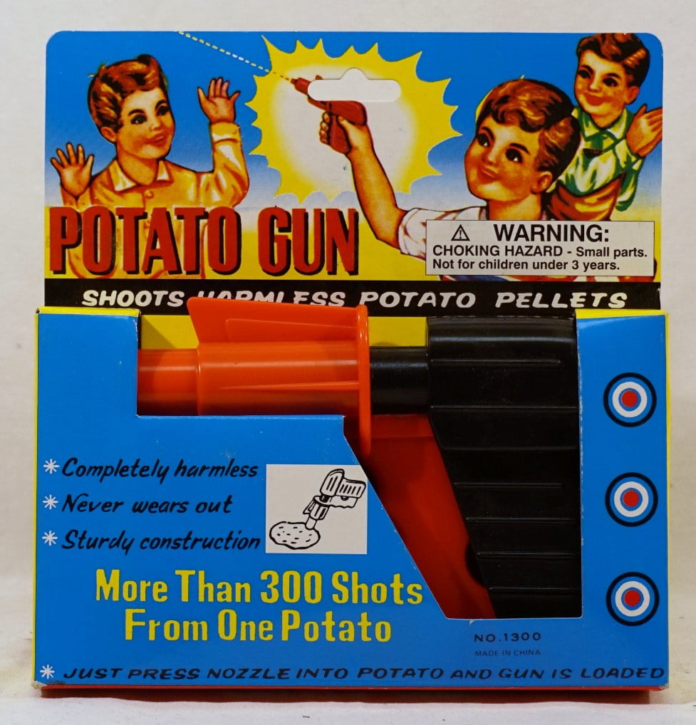 TWO Classic Potato Guns Shoots Harmless Potato Pellets Ages 3 & Up RM2076 2 