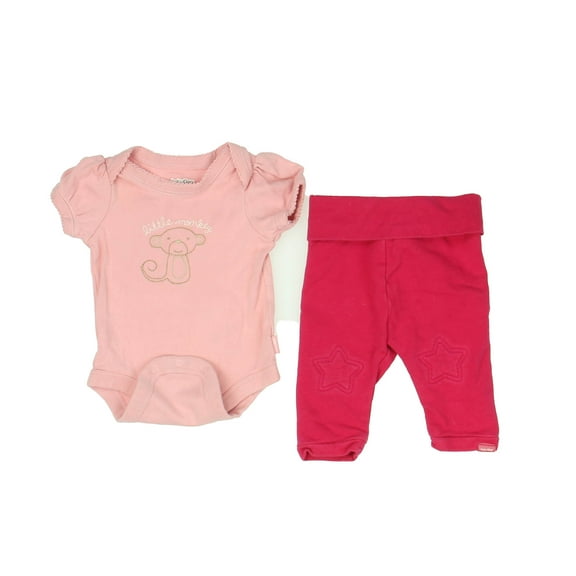 Pre-Owned Gap Girls Pink | Monkey Apparel Sets size: 0-3 Months (Excellent)
