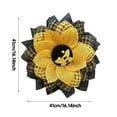 thumbnail image 3 of Sunflower Wreath for Front Door, 16 Inch Rustic Burlap Garland with Bees, Yellow Sunflower Wall Hanging for Outdoor Welcome Sign, Spring Summer Autumn Festival Home Decor, 3 of 9