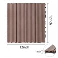 thumbnail image 4 of Wood Plastic Composite Deck Tiles Set of 20, Sustainable Composite Decking Resist Rust, Water, Weather, Easy to DIY & Maintain, Ideal for Patios, Balconies, Rooftops, Light gray, 4 of 8