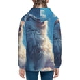 thumbnail image 6 of Kdxio Clear Sky Blue Cat Pattern Kids Boys Girls Zip Up Hoodie 3D Printed Hooded Sweatshirt Hoody Coat with Pocket 7-12 Y-Medium, 6 of 6