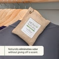 thumbnail image 2 of Moso Natural Air Purifying Bag, 200g Beige, Bamboo Charcoal Odor Absorber and Small Space Deodorizer, Closet Odor Eliminator and Car Air Freshener, 2 of 8