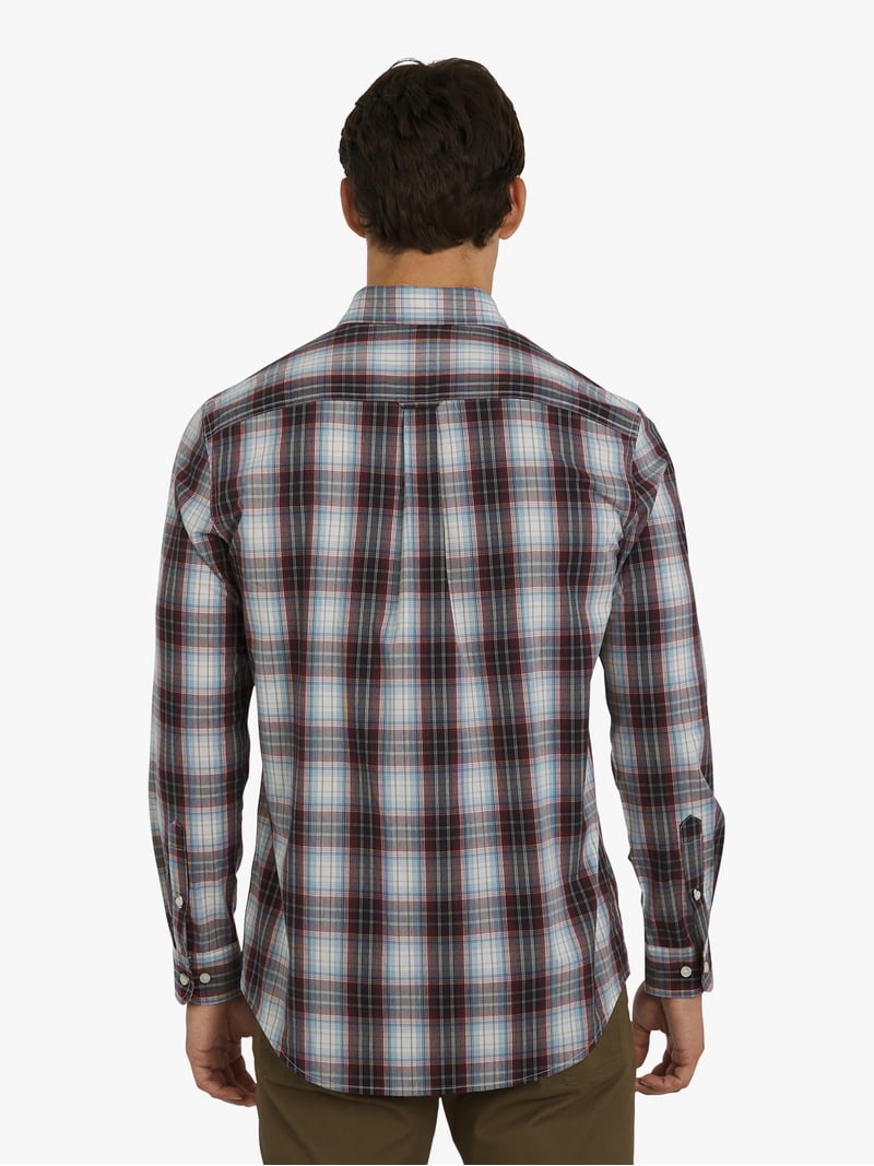 chaps big and tall dress shirts Chaps Big & Tall Long Sleeve Seacoast Wash Oxford Woven Shirt