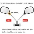 thumbnail image 3 of Bicycle Mirrors Set of 2 Bicycle Rear View Mirror Rear View Bike Mirrors Rearview Mirror Reflector Adjustable 360 ​​° Bicycle Mirrors For Scooter, Mountain Road Bike, 3 of 4