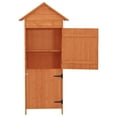 thumbnail image 3 of vidaXL Patio Storage Cabinet Brown 16.7"x25.2"x74.8", 3 of 8