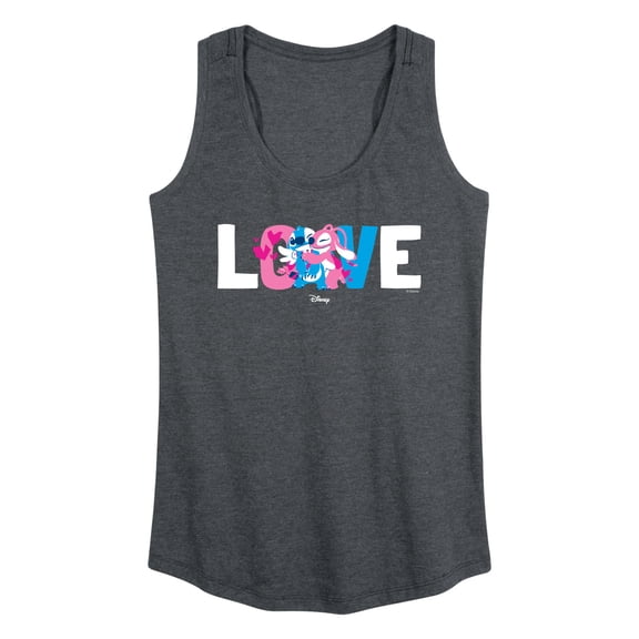 Lilo & Stitch - Stitch & Angel Love - Women's Racerback Graphic Tank