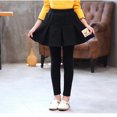 thumbnail image 5 of Povozer Girls Leggings Toddler Girls Pants School Uniform Pants Skirt Leggings(Black,7-8Y), 5 of 6