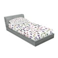 thumbnail image 2 of Ambesonne Floral Fitted Sheet & Pillow Sham Set, Bouquet of Spring Flowers, Twin, Multicolor, 2 of 2