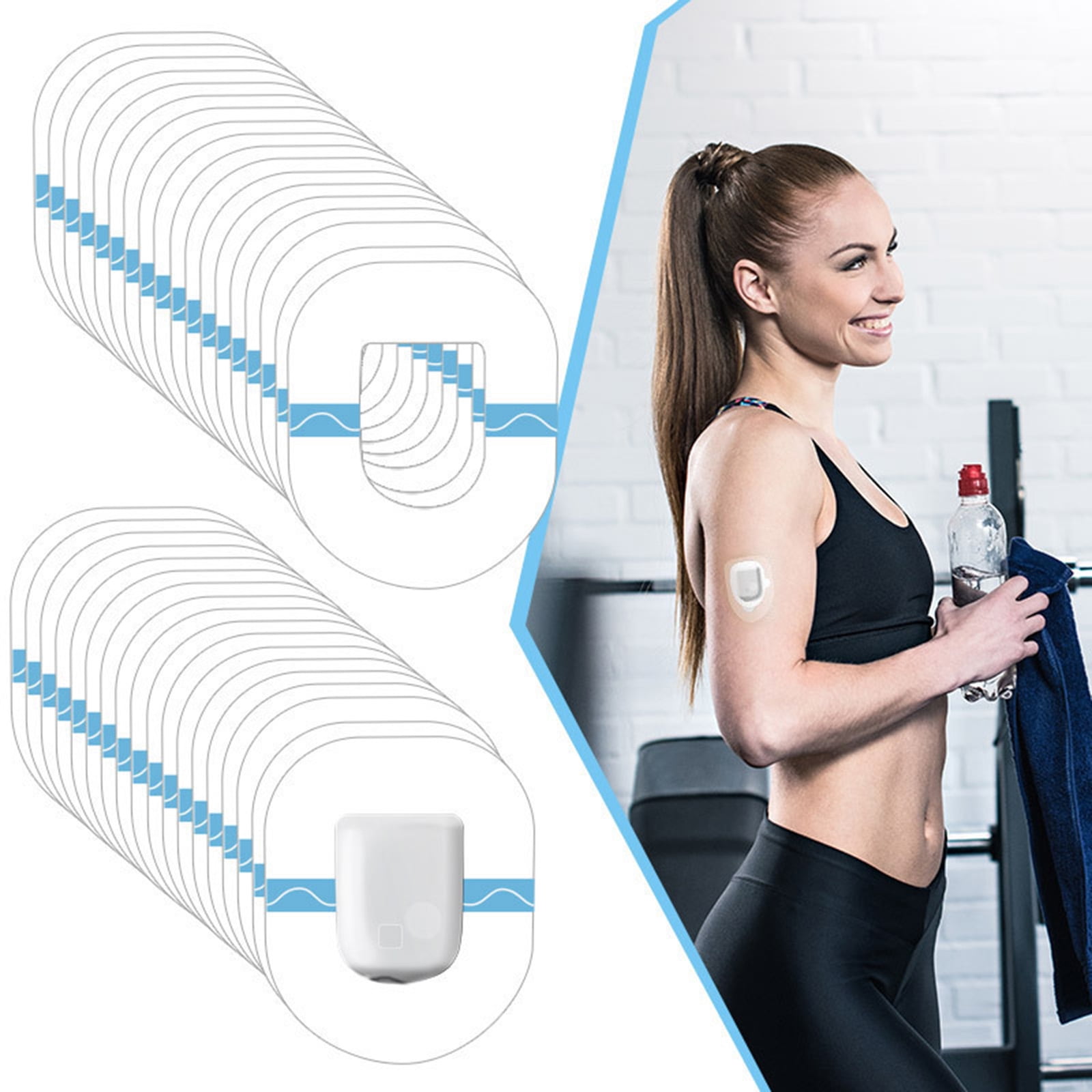 Buy AOOOWER Freestyle Libre Adhesive Overpatches Continuous Glucose Monitor Protection Tape