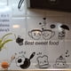 thumbnail image 4 of Bewildely Adhesivo de pared con diseño de comida feliz, Bar, comedor, nevera, calcomanía, huevo, café, Mural, arte DIY, TV, cocina, calcomanías, Decoración del hogar Bewildely HA075204-00, 4 of 6