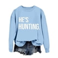 thumbnail image 3 of Womens Fashion Casual Long Sleeve Crew Neck Sweatshirts Printed Pullover Hoodless Sweatshirts Top Casual T Shirt Boys Size Two Short Outfits Blank Oversized Sweatshirt Hoodies Sweatsuits Women Fuzzy, 3 of 5