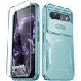 thumbnail image 1 of KOMI for Google Pixel 8a Case with 1 Screen Protector, Built-in Slide Camera Cover, Military Grade Drop Protection, Heavy Duty Rugged Shockproof Protective Phone Cover, Mint Green, 1 of 1