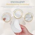 thumbnail image 3 of 30 Pcs Natural Fiber Round Makeup Remover Pads, Washable Reusable Face Pads Cloth Rounds, Facial Cleansing Pads Wipes for All Skin Types Travel (White), 3 of 7