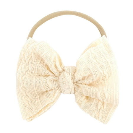 

Toddler Baby Boys Girls Headbands Stretch Solid Bow Hairband Headwear Headband