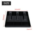 thumbnail image 4 of Herwey Cash Register Drawer Insert, Cash Drawer Register Insert Tray Replacement 3 Bills 3 Coins Money Storage Box,Cash Register Insert Tray, 4 of 8
