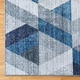 thumbnail image 3 of GlowSol 8' x 10' Area Rug Modern Trellis Accent Area Rug Diamond Lattice Geometric Floor Decor Carpet Low Pile Moroccan Rug for Living Room Office, Navy Blue, 3 of 7