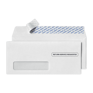 LUXPaper #10 Window Envelopes, 4 1/8 x 9 1/2, Bright White, 50/Pack