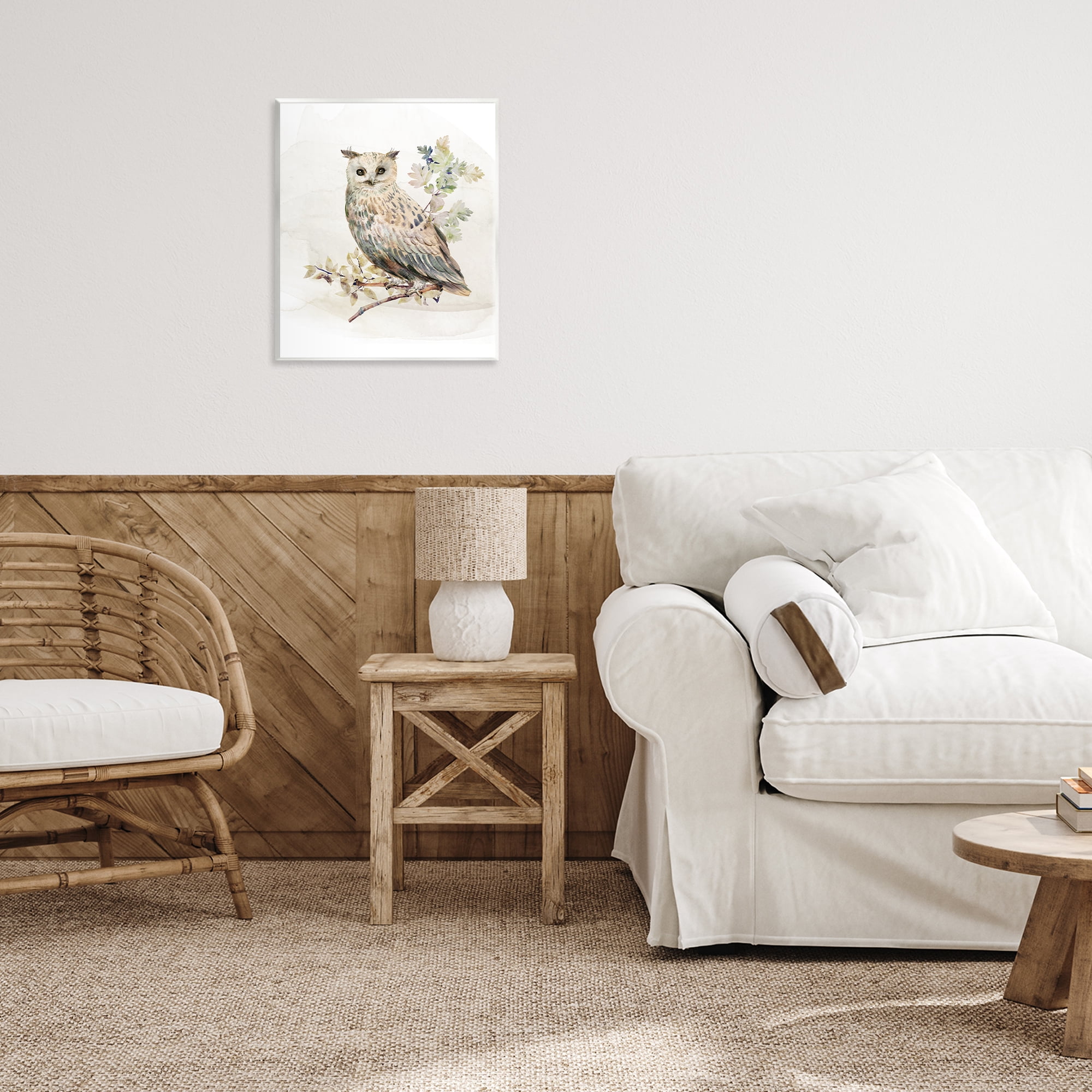 Stupell Industries Forest Owl with Foliage Wall Plaque Art, design by CAD Designs
