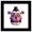Black Framed Version, variant on Gallery Pops Five Nights at Freddy's - Funtime Freddy Headshot Wall Art, Black Framed Version, 12" x 12"