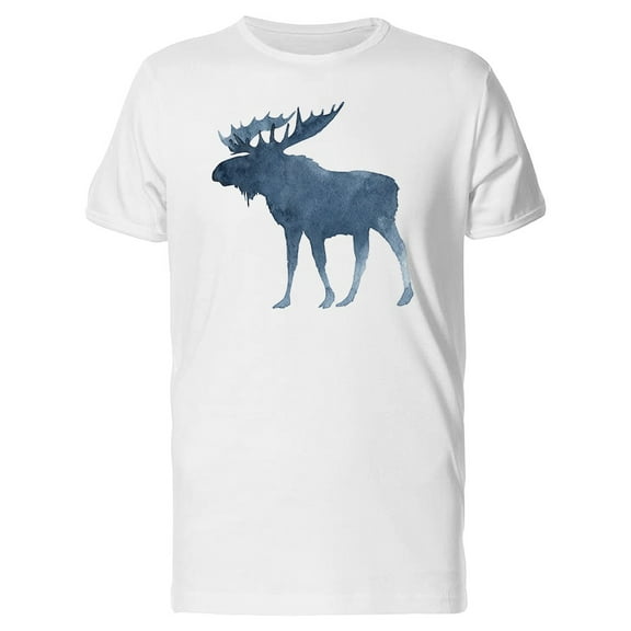 Silhouette Of A Black Moose T-Shirt Men -Image by Shutterstock, Male 4X-Large