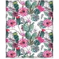 thumbnail image 2 of Cactus Gifts Throw Blanket for Women Girls, Cactus Flower Themed Gifts for Adult Kids, Christmas Birthday Valentine''s Day Cactus Decor for Home Living Room Bed Couch Travelling Camping, 2 of 6