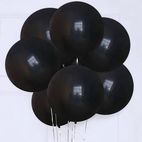 Globos de látex kockuu, 24 cm, negros, para bodas, 15 unidades