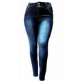 thumbnail image 2 of jack david womens plus size jeans stretchy blue denim jean pants, 2 of 3