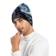 thumbnail image 3 of joogoo Wolf in Night Sky Oil Paint Beanie Hats Men Women Cuffed Skull Cap Winter Warm Knit Thick Beanies, 3 of 7