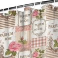 thumbnail image 3 of Pioneer Flower Floral Print Pattern Shower Curtain 84"x72", Bathroom Decorative Shower Curtain Set with 12 Hooks, Waterproof Washable, 3 of 6