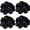 Classic Black, variant on Black Big Scrunchies for Women, 5.2 Inche Large Satin Scrunchie,  Silk Hair Ties  for Thick Hair, Upgraded Elastic Bands and Seamless Hand-Stitching Craftsmanship, 4 Pack