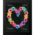 thumbnail image 2 of Grey, Jace 15x18 Black Modern Framed Museum Art Print Titled - Peace Love, 2 of 5