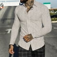 thumbnail image 2 of AMERTEER Chemise à Manches Longues Imprimée Complète à Col à Revers pour Hommes Automne Hiver, 2 of 6