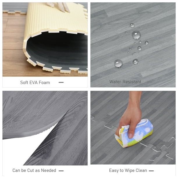 Homcom soft interlocking floor mats hotsell