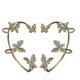 thumbnail image 1 of 1 Pair Butterfly Ear Cuff, Sparkling Zircon Ear Cuff Earrings Vintage Butterfly Ear Clips Ear Cuff Without Ear Hole Butterfly Ear Cuffs for Ladies Wom, 1 of 5
