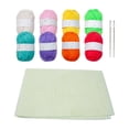 thumbnail image 4 of Elodie Crochet Kit for Beginners with Blank Canvas Assorted Yarn for Craft Projects 8 Rolls Set, 4 of 7