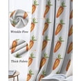 thumbnail image 3 of Easter Blackout Curtains for Bedroom Living Room Darkening Curtains 84 Inch Length 2 Panels Set Burnt Orange Carrots Modern Art Window Curtain Insulated Window Treatment Grommet Drapes 52"x84", 3 of 9