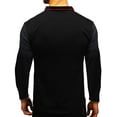 thumbnail image 2 of Polo de manga larga con bolsillo degradado para hombre Adepaton CJWUS-6383, 2 of 6