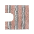 thumbnail image 2 of Home Weavers Glamour Collection Microfiber Bath Rug, Non-Slip TPR Backing, Soft Absorbent Bathroom Rug, Machine Washable, 20" x 20"Pink, 2 of 5