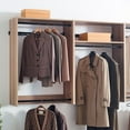 thumbnail image 3 of Devi Oak Freestanding Walk in Wood Closet System, 3 of 8