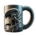 thumbnail image 1 of Taza de café, taza de café alienígena impresa en 3D personalizada, alas de fuego, taza de acero inoxidable, 1 of 3