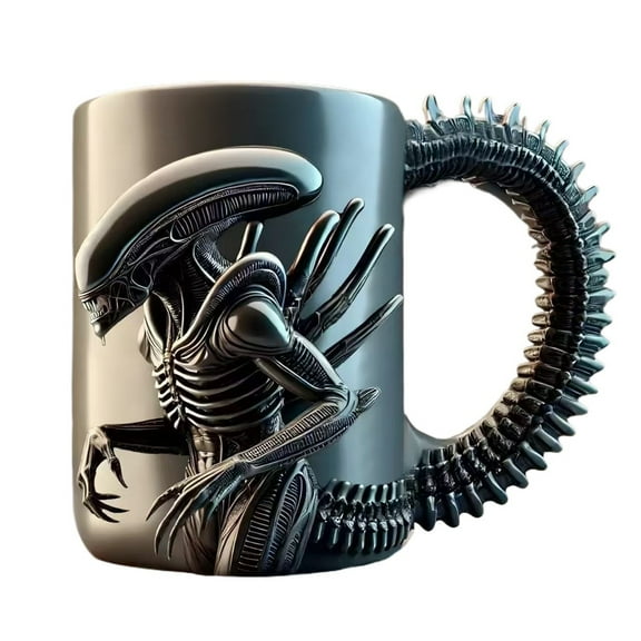 Coffee Mug, Personalized 3D Printed Alien Coffee Mug, Wings of Fire, Stainless Steel Mug