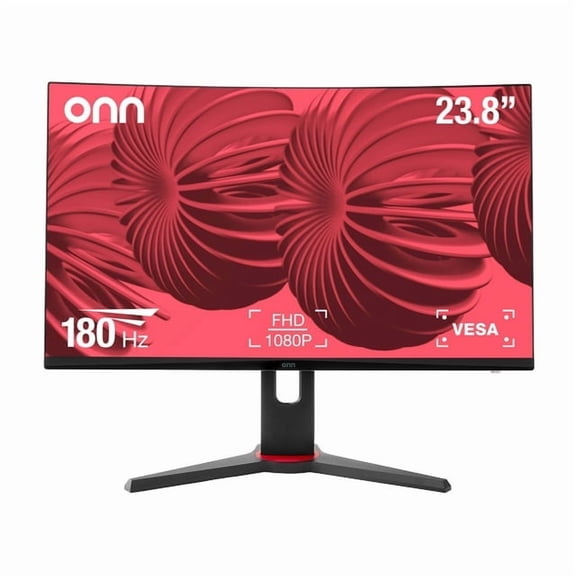 onn 24" FHD (1920 x 1080p) 240hz 1ms Gaming Monitor with HDMI and DP Cables, Black