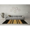 thumbnail image 3 of Ahgly Company Indoor Square Abstract Brown Modern Area Rugs, 4' Square, 3 of 4