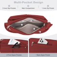thumbnail image 2 of KXF Women Nylon Crossbody Satchel Purse, Lightweight Waterproof Multi Pocket Handbag for Daily Commute, 2 of 7