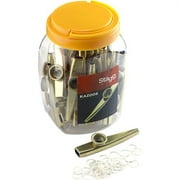 Stagg Music Box with 30 Metal Kazoos, color: Gold