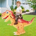 thumbnail image 2 of Disfraz inflable de dinosaurio COMIN Ride on Orange para niños de 2 a 3 años, 2 of 6