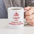 thumbnail image 4 of CafePress - Keep Calm And Listen To The Emergency Manager Mugs - 11 oz Ceramic Mug - Novelty Coffee Tea Cup, 4 of 4