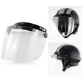 thumbnail image 5 of PHONIUSER 3-Snap Flip Up Down Motorcycle Visor Shield Lens for Open Face Motorcross Helmet, 5 of 13